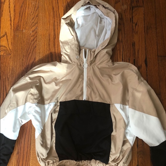 Forever 21 Jackets & Blazers - Cropped Color Block Windbreaker.